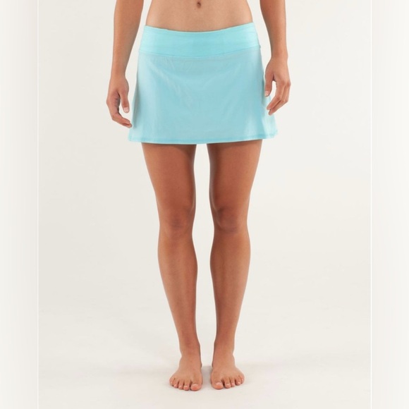 Rare Lululemon Run Pace Setter Skirt Angel Blue Size 4 – Retired 2012 Edition - Picture 3 of 13